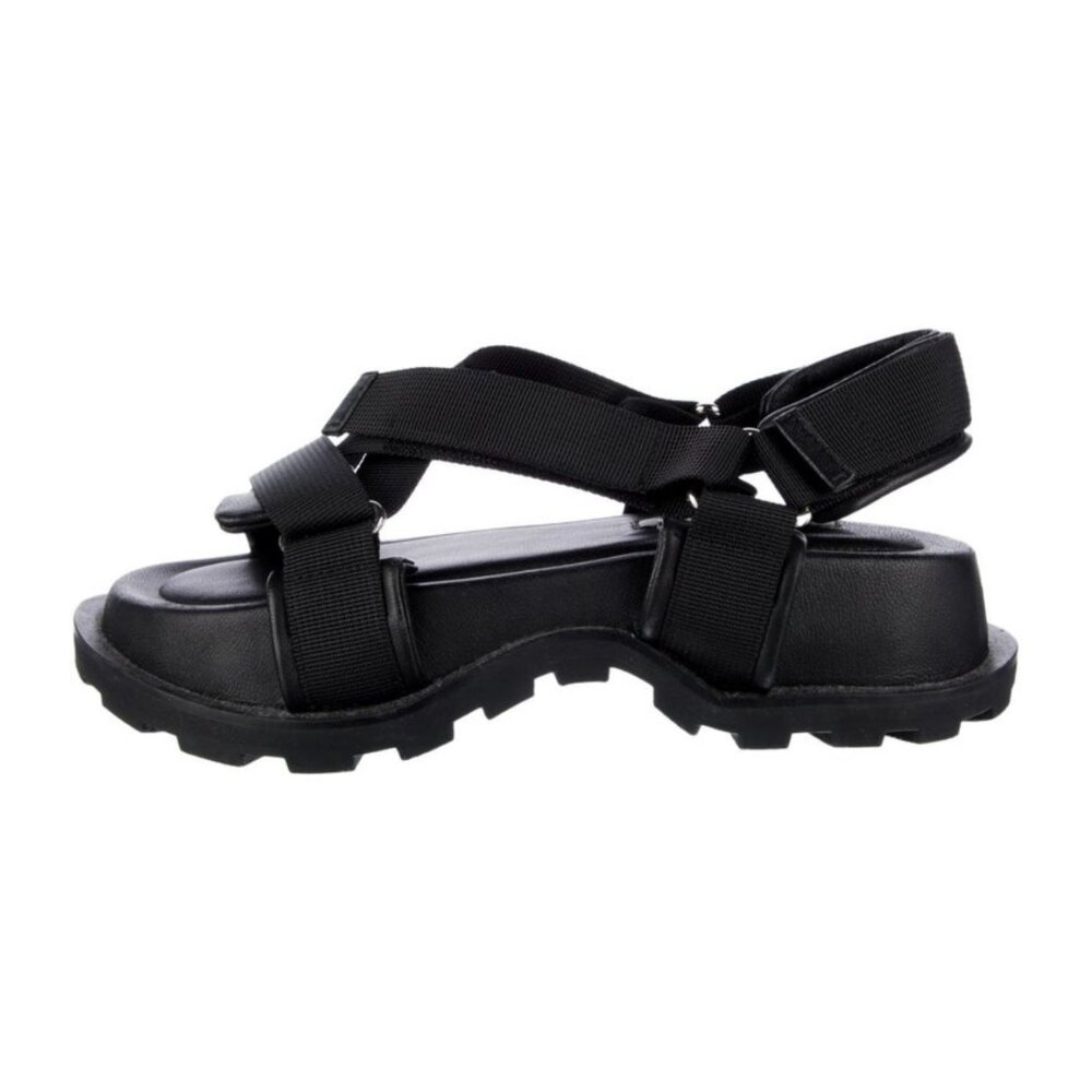 Jil Sander chunky leather platform sandals - Black Size 6 - Brand New